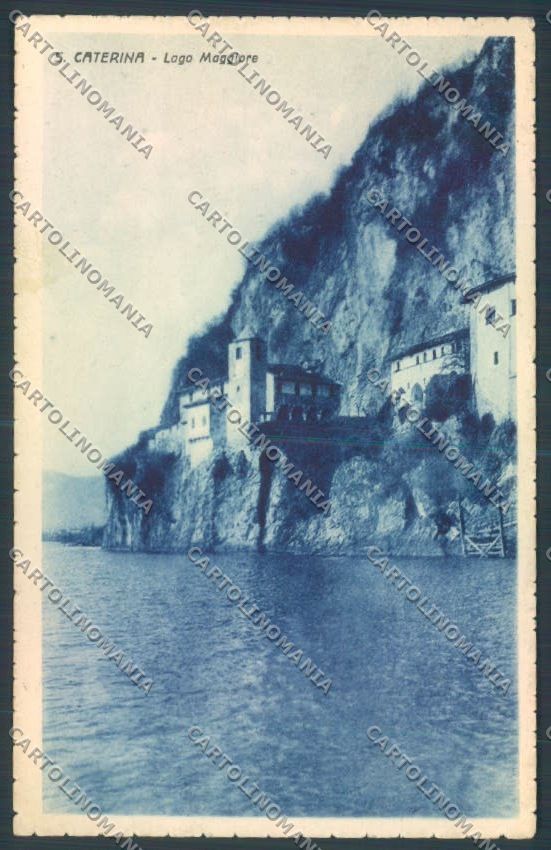 Varese Leggiuno Santa Caterina del Sasso Saluti da cartolina LQ8419 – fronte