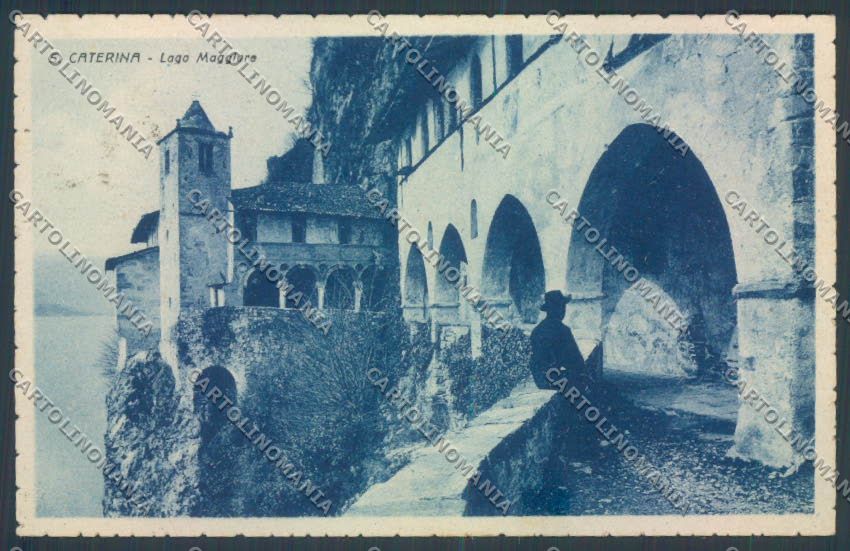 Varese Leggiuno Santa Caterina del Sasso Saluti da cartolina LQ8420 – fronte