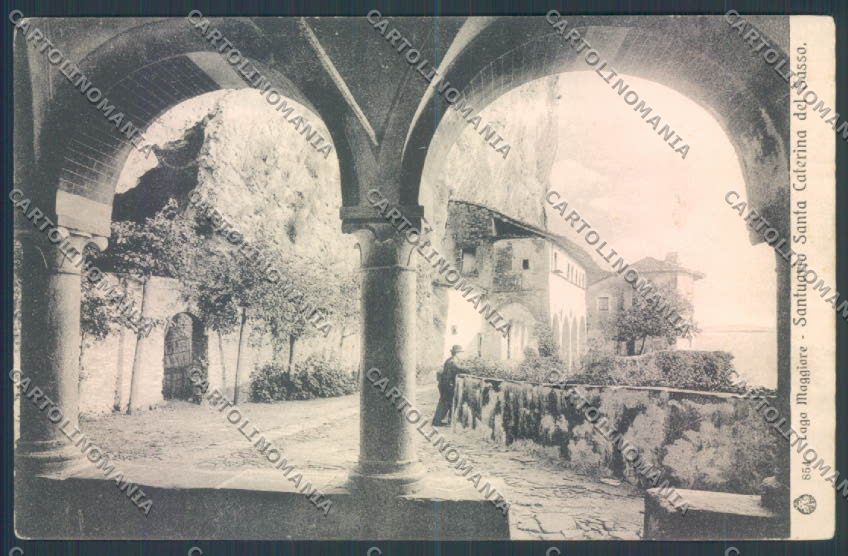 Varese Leggiuno Santa Caterina del Sasso cartolina LQ8422 – fronte