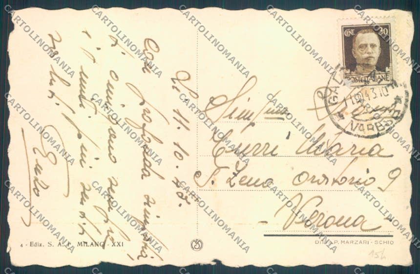Varese Gallarate PIEGHINE cartolina LQ8435 – retro