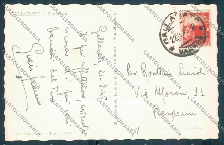 Varese Gallarate Foto cartolina LQ8444 – retro