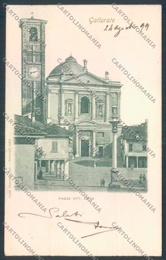 Varese Gallarate PIEGA cartolina LQ8450 – fronte