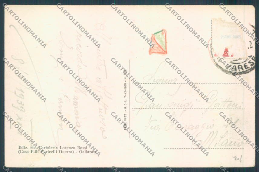 Varese Gallarate cartolina LQ8451 – retro
