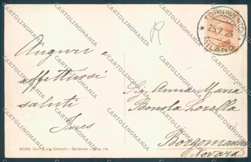 Varese Gallarate cartolina LQ8456 – retro