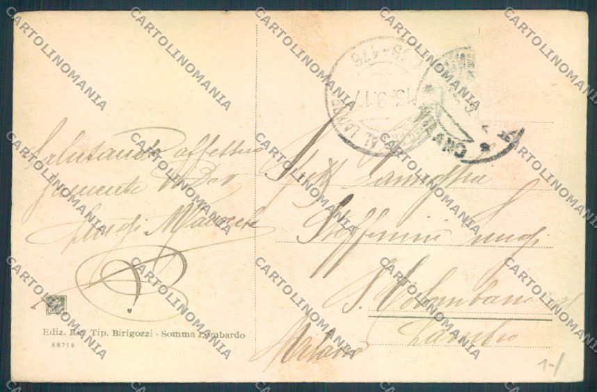 Varese Somma Lombardo cartolina LQ8460 – retro