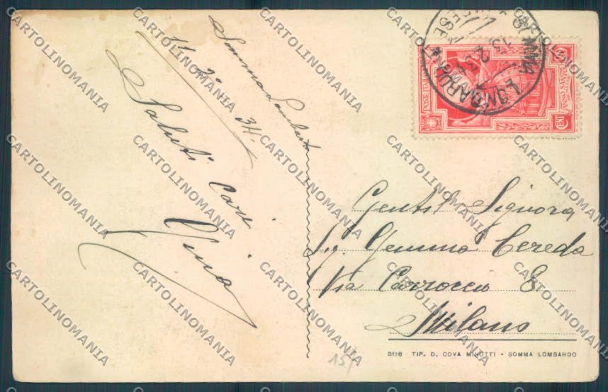 Varese Somma Lombardo San Francesco cartolina LQ8471 – retro
