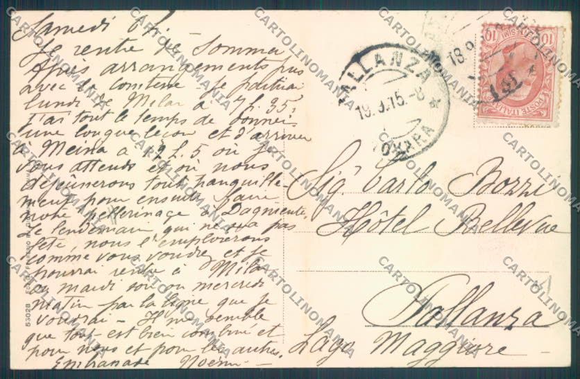 Varese Somma Lombardo cartolina LQ8473 – retro