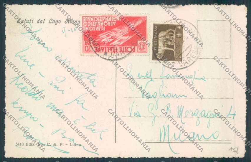 Varese Porto Valtravaglia Domo Saluti da cartolina LQ8538 – retro