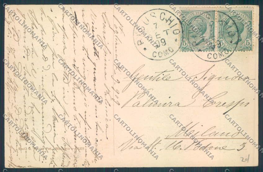 Varese Porto Ceresio cartolina LQ8544 – retro
