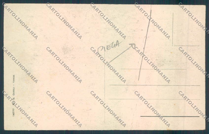 Varese Porto Ceresio Battello PIEGA cartolina LQ8545 – retro