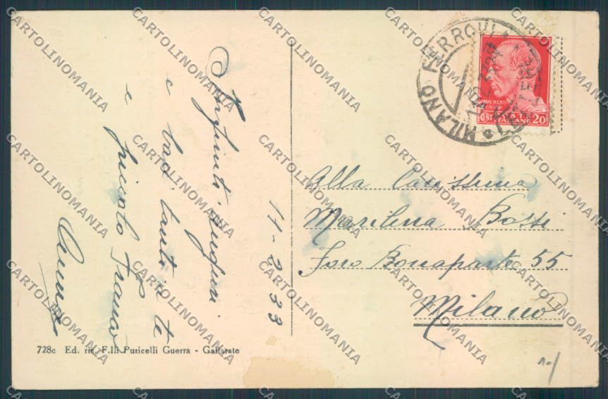 Varese Gallarate Crenna cartolina LQ8550 – retro