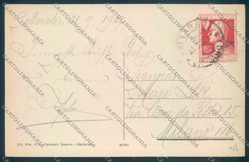 Varese Gallarate Crenna cartolina LQ8555 – retro