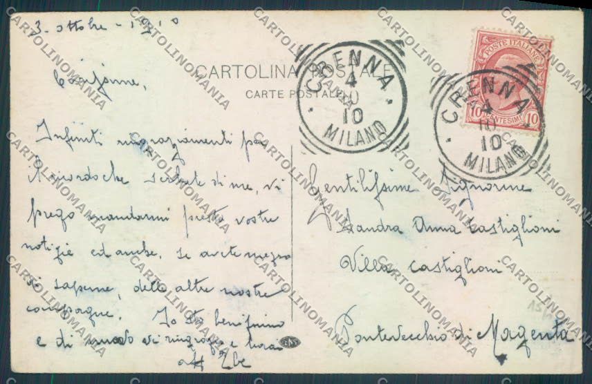Varese Gallarate Crenna PIEGHINA Foto cartolina LQ8557 – retro