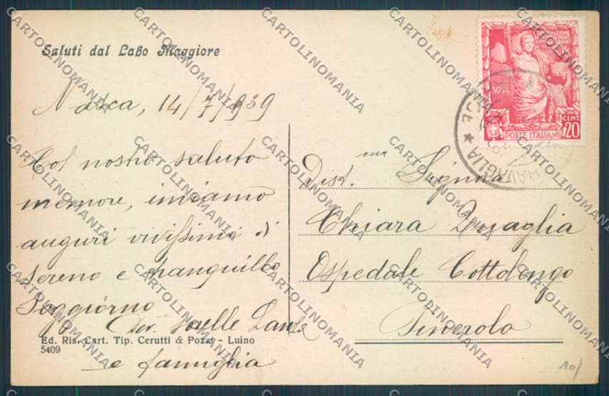 Varese Castelveccana Nasca Saluti da cartolina LQ8559 – retro