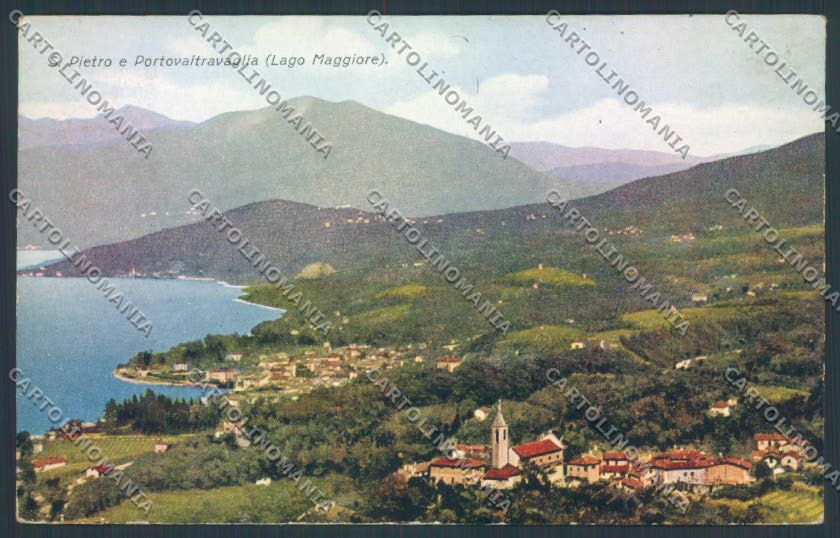 Varese Porto Valtravaglia San Pietro cartolina LQ8562 – fronte