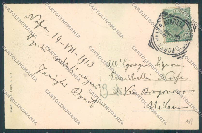 Varese Porto Valtravaglia San Pietro Saluti da cartolina LQ8563 – retro