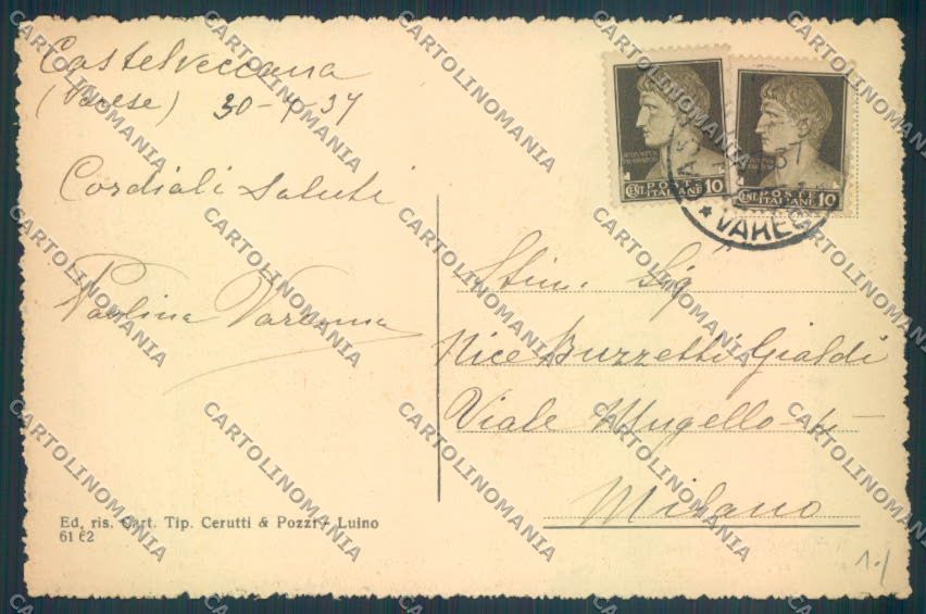 Varese Porto Valtravaglia cartolina LQ8582 – retro