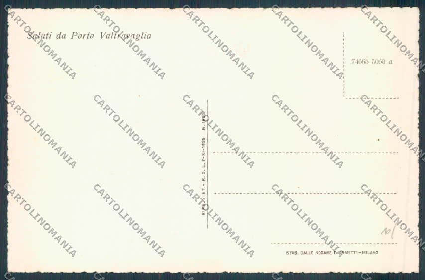 Varese Porto Valtravaglia Battello cartolina LQ8584 – retro