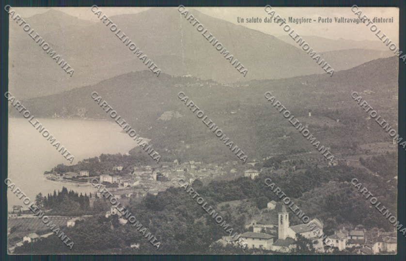 Varese Porto Valtravaglia PIEGA cartolina LQ8587 – fronte