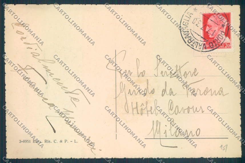 Varese Porto Valtravaglia cartolina LQ8595 – retro