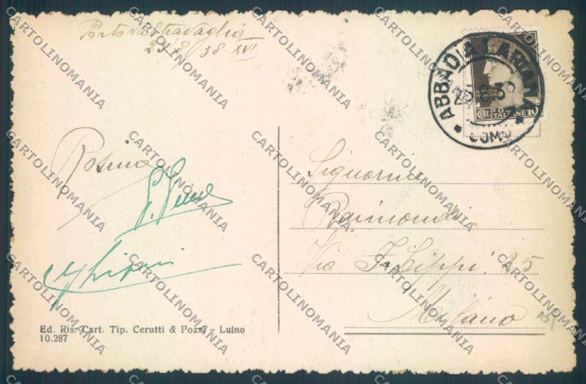 Varese Porto Valtravaglia cartolina LQ8599 – retro