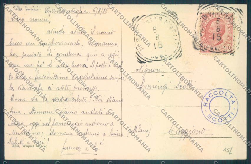 Varese Porto Valtravaglia cartolina LQ8605 – retro