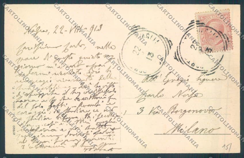 Varese Porto Valtravaglia Saluti da cartolina LQ8609 – retro