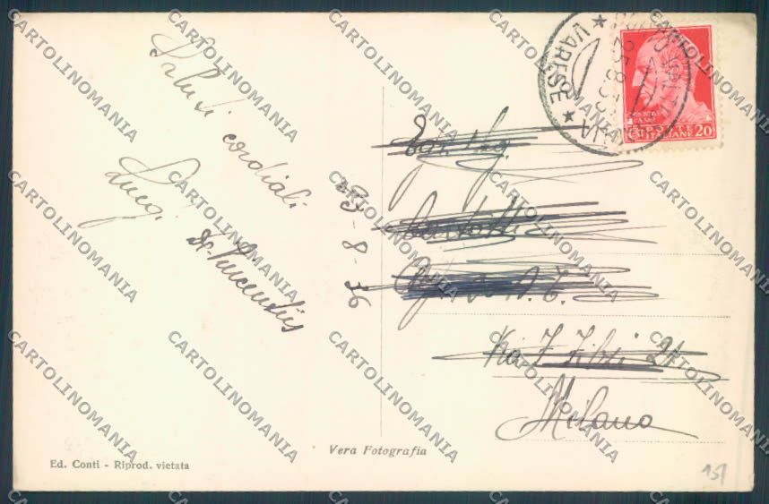 Varese Porto Valtravaglia Foto cartolina LQ8610 – retro