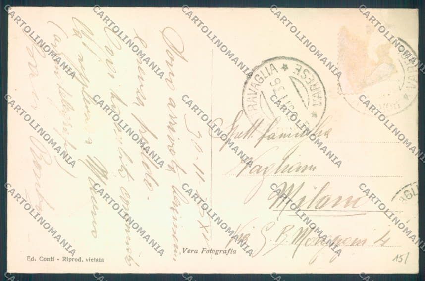 Varese Porto Valtravaglia Foto cartolina LQ8612 – retro