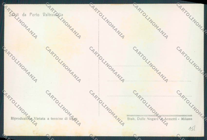 Varese Porto Valtravaglia Foto cartolina LQ8615 – retro