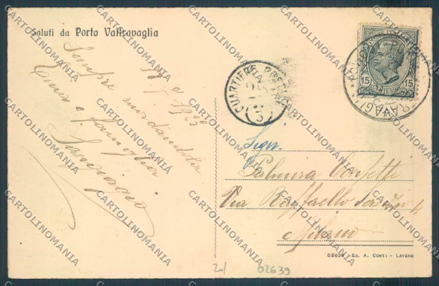 Varese Porto Valtravaglia cartolina LQ8616 – retro