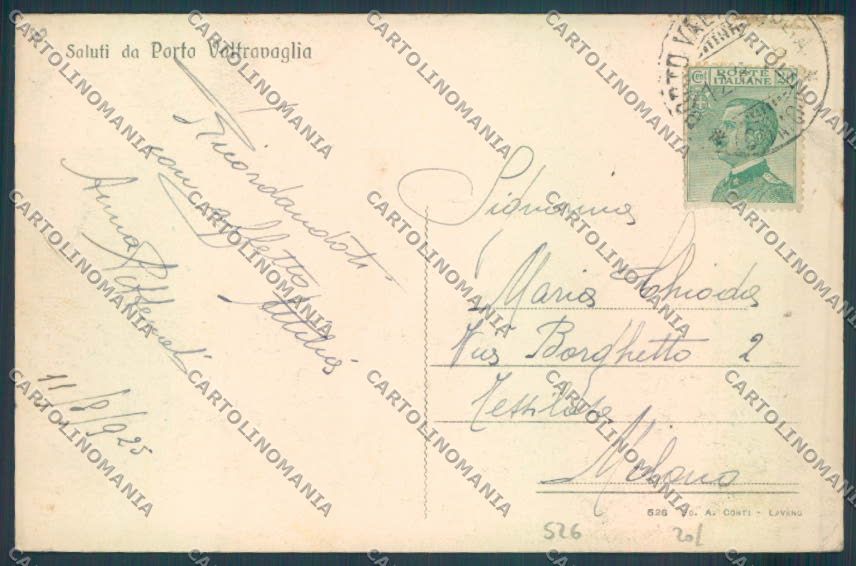 Varese Porto Valtravaglia Saluti da cartolina LQ8619 – retro