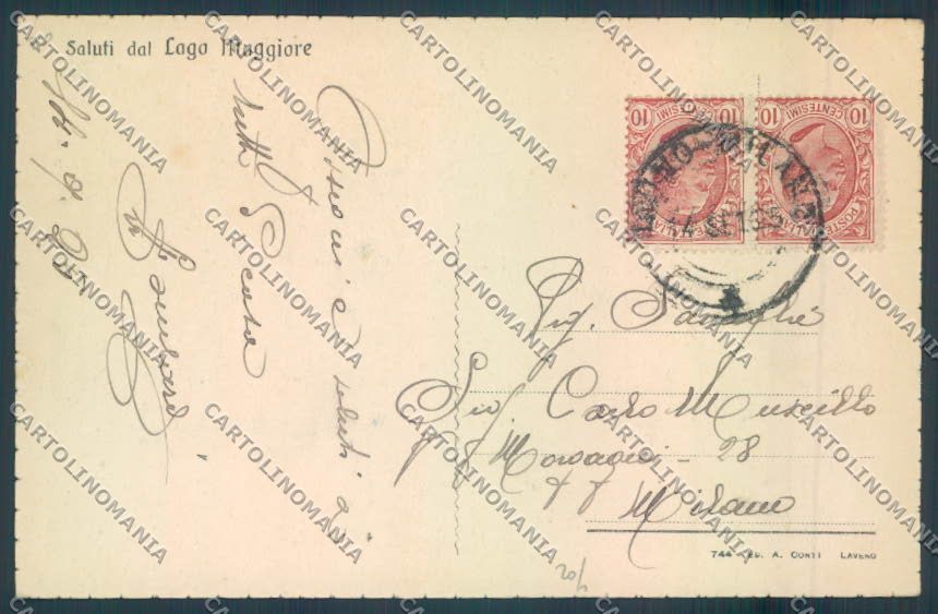 Varese Porto Valtravaglia Saluti da cartolina LQ8620 – retro