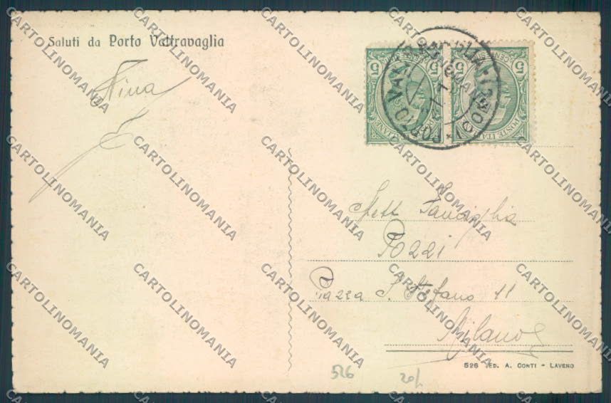 Varese Porto Valtravaglia Saluti da cartolina LQ8634 – retro