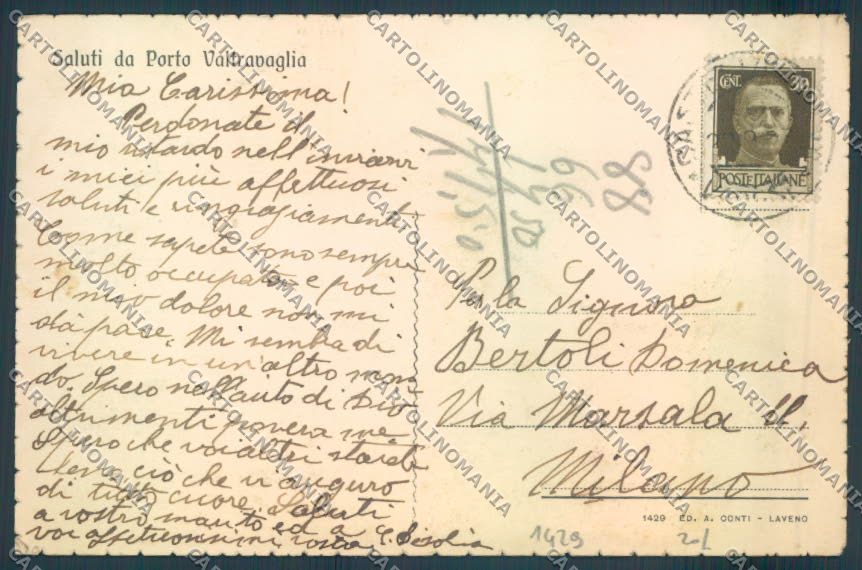 Varese Porto Valtravaglia Saluti da cartolina LQ8636 – retro