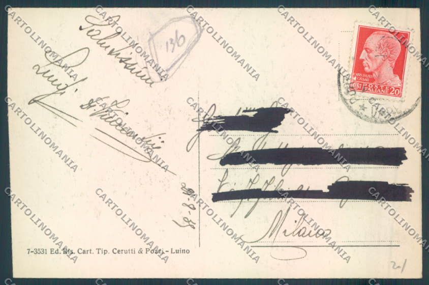 Varese Porto Valtravaglia cartolina LQ8638 – retro