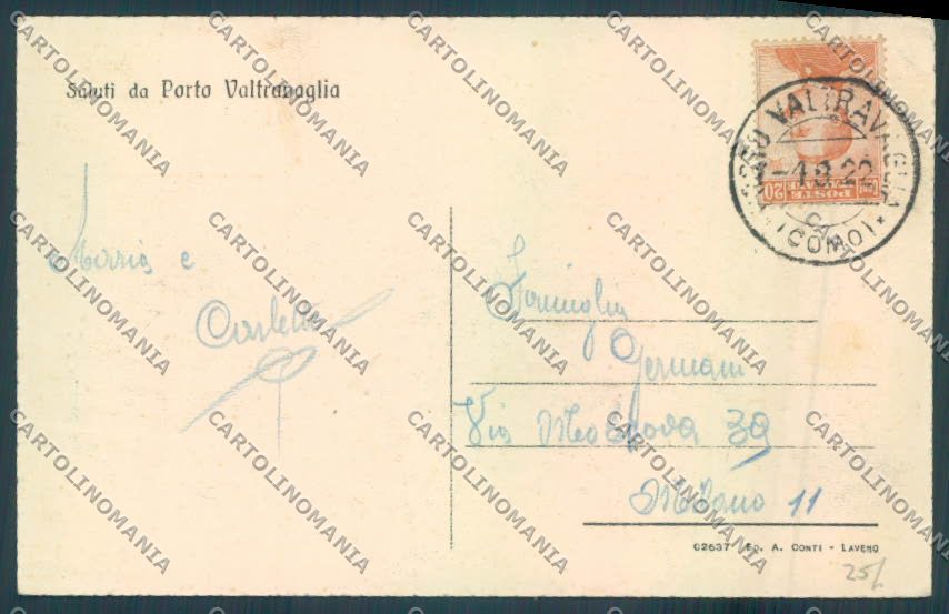 Varese Porto Valtravaglia Saluti da cartolina LQ8646 – retro