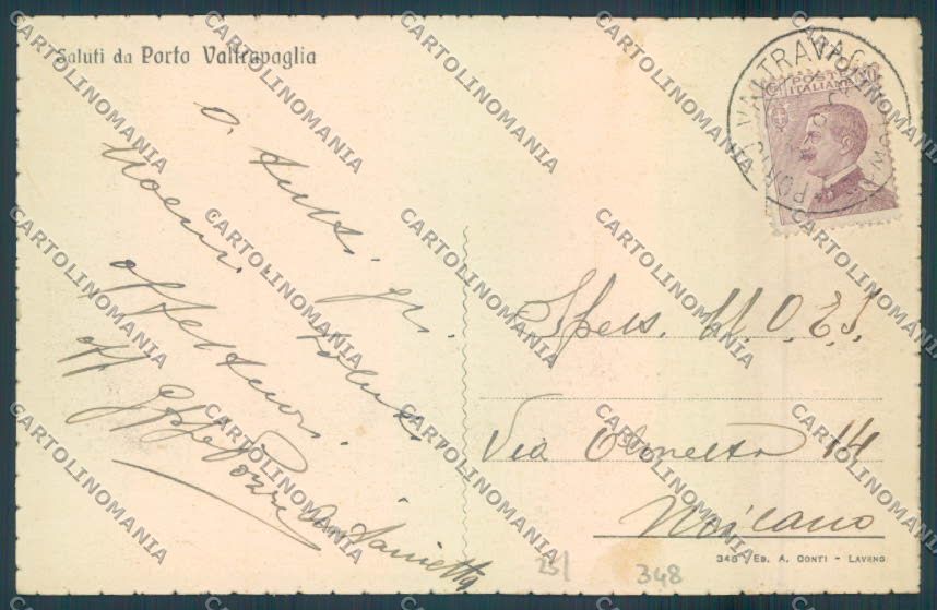 Varese Porto Valtravaglia Saluti da cartolina LQ8647 – retro