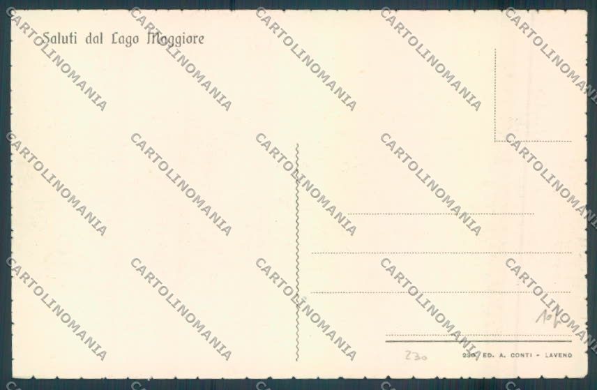 Varese Lago Maggiore Saluti da Barca cartolina LQ8667 – retro