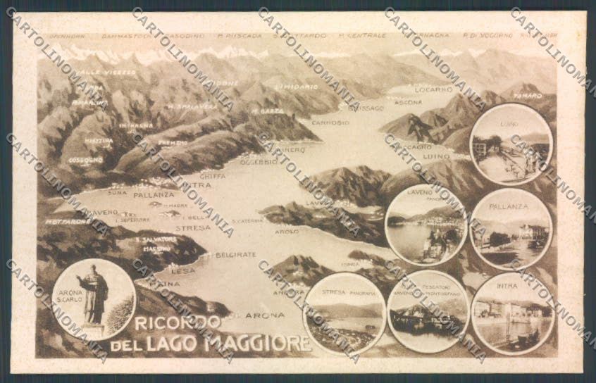 Varese Lago Maggiore cartolina LQ8674 – fronte