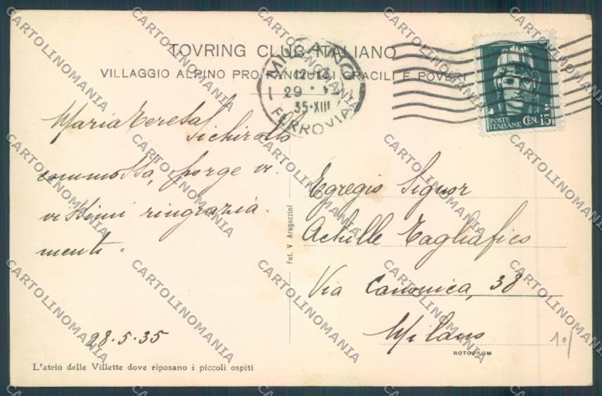 Varese Valganna TCI Foto cartolina LQ8701 – retro