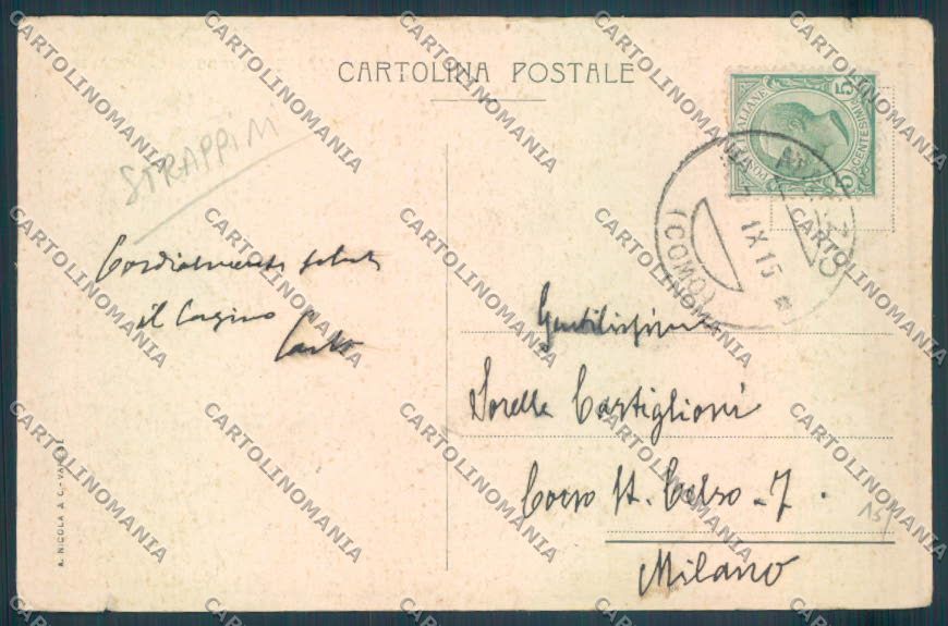 Varese Marzio STRAPPINI cartolina LQ8714 – retro
