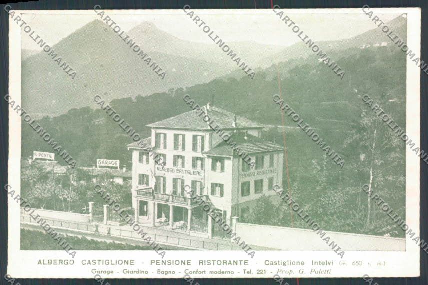 Como Castiglione d'Intelvi PIEGA cartolina LQ8764 – fronte
