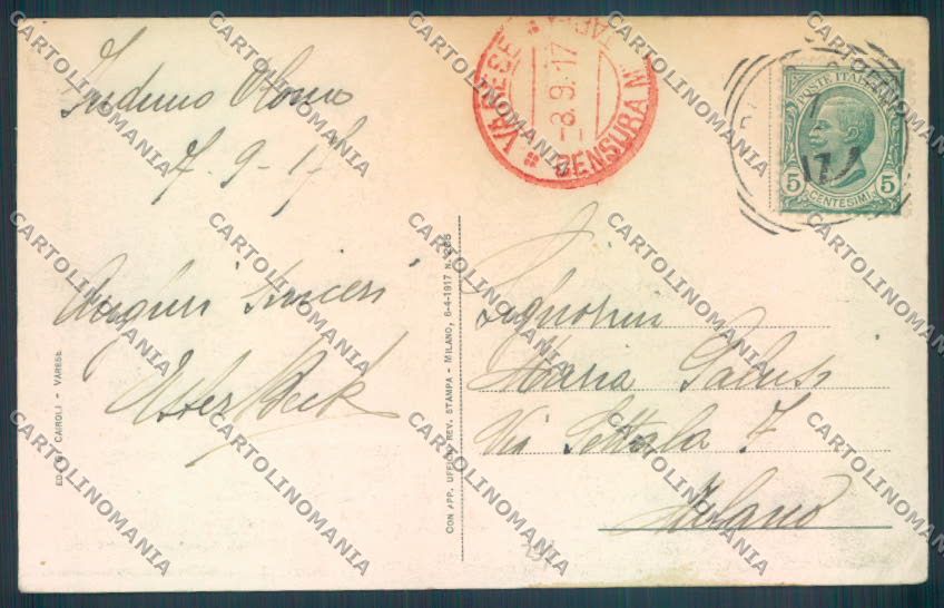 Varese Induno Olona cartolina LQ8767 – retro