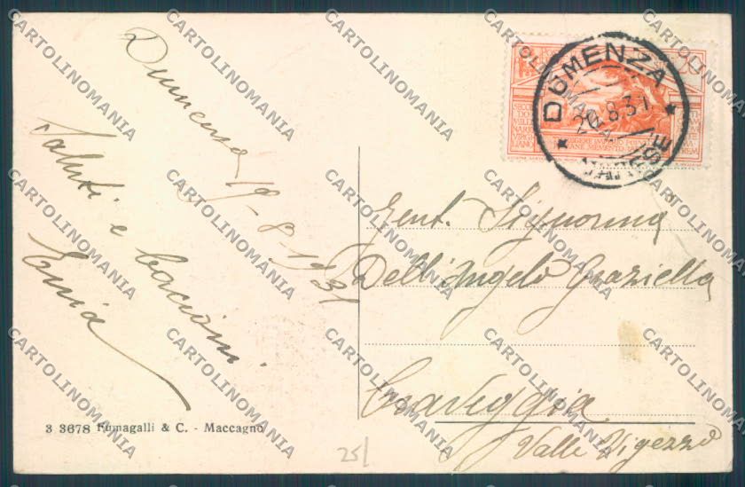Varese Dumenza cartolina LQ8769 – retro