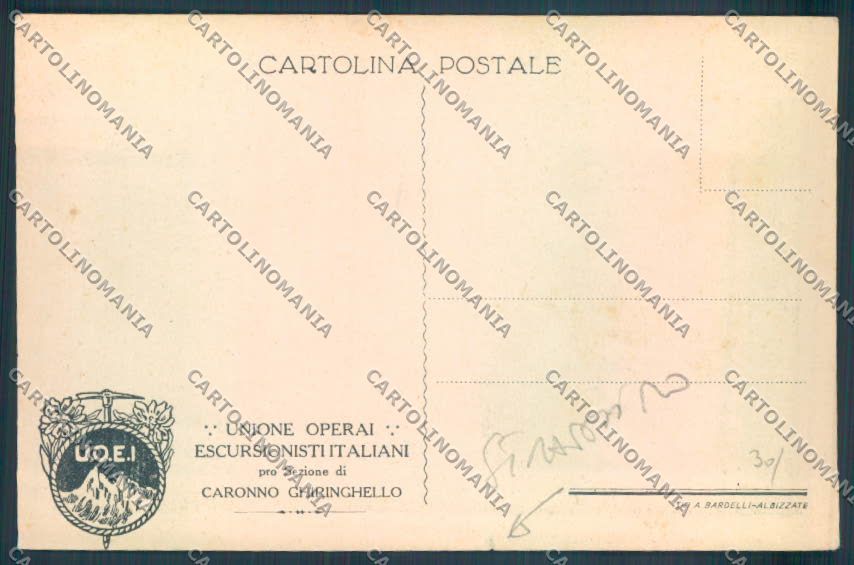 Varese Caronno Varesino STRAPPINO cartolina LQ8775 – retro