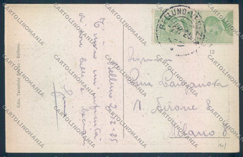 Belluno Città cartolina LQ8794 – retro