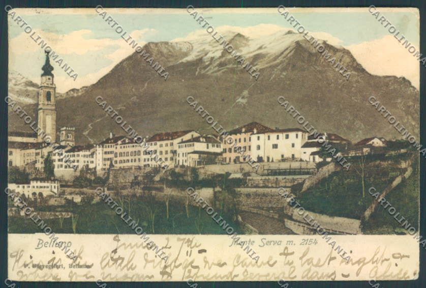 Belluno Città SCOLLATA cartolina LQ8811 – fronte