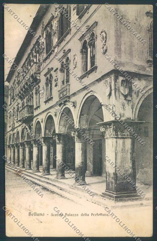 Belluno Città PIEGATA cartolina LQ8821 – fronte