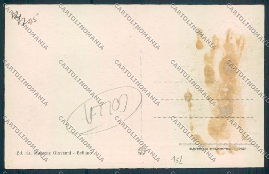Belluno Città COLLA cartolina LQ8862 – retro